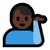 💁🏿‍♂️ man tipping hand: dark skin tone display on Windows